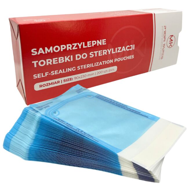 Torebki do sterylizacji 90x230mm - 200 szt./op.
