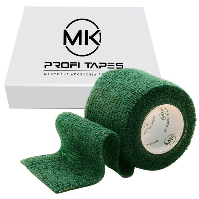 Bandaż kohezyjny - Zielony 5cm x 4,5m Zestaw 24 sztuk